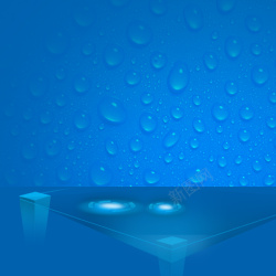 红色科技光球蓝色水滴高清图片