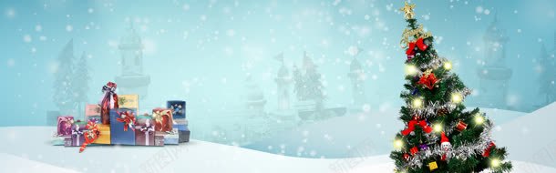 圣诞bannerjpg设计背景_新图网 https://ixintu.com 其他模板 圣诞 圣诞bann 圣诞banner 圣诞banner素材下载 城堡 礼品 网页模板 雪花