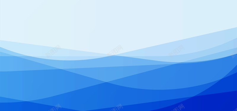 线性波浪商务线条大气蓝色海报背景背景