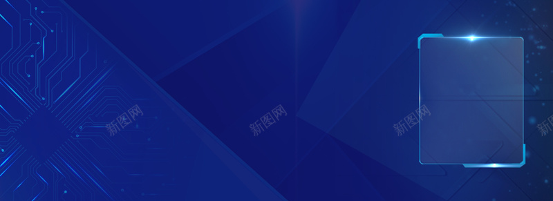 蓝色科技海报banner背景psd设计背景_新图网 https://ixintu.com 海报banner 渐变 科幻 科技 科技光 科技感 线路 蓝色