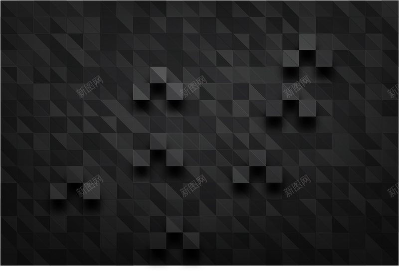 黑色立体正方形矢量图ai设计背景_新图网 https://ixintu.com 商务 方块 方格 正方形黑色 科幻 科技 立体 网格 黑色 矢量图