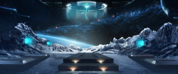 外星战舰外星人科技促销海报高清图片
