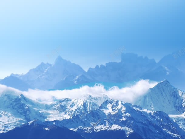 纯净自然雪山蓝色jpg设计背景_新图网 https://ixintu.com 纯净 自然 蓝色 雪山