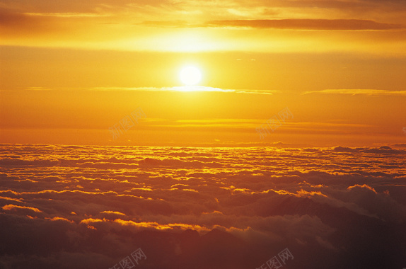 云朵剪影黄昏夜景夕阳日落摄影图片