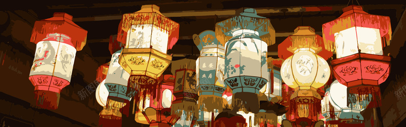 文艺手绘灯笼中秋banner矢量图ai设计背景_新图网 https://ixintu.com 中秋banner 中秋快乐 中秋节 传统 手绘 手绘灯笼 文艺 灯笼 灯笼banner 矢量 花灯 矢量图