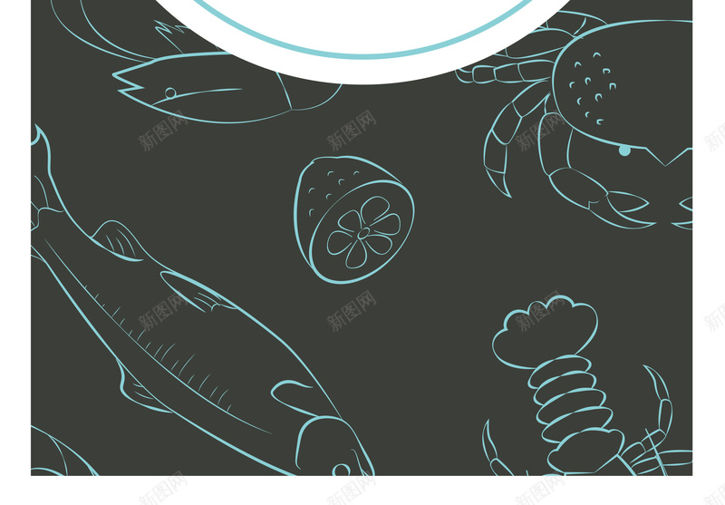 深色海鲜纹理餐饮海报背景矢量图ai设计背景_新图网 https://ixintu.com 海鲜 海鲜素材 海鲜背景 深色 深色纹理 深色背景 素材海报 餐饮 餐饮海报 餐饮素材 矢量图