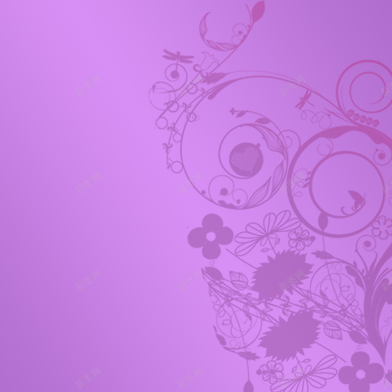 紫色花纹背景psd设计背景_新图网 https://ixintu.com 主图 梦幻 紫色 纹理 花朵 质感