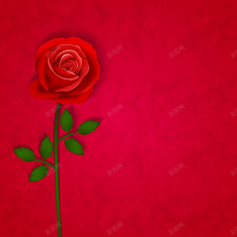 红色玫瑰矢量图ai设计背景_新图网 https://ixintu.com 七夕 情人节 浪漫 激情 爱情 狂欢 玫瑰 红色 矢量图