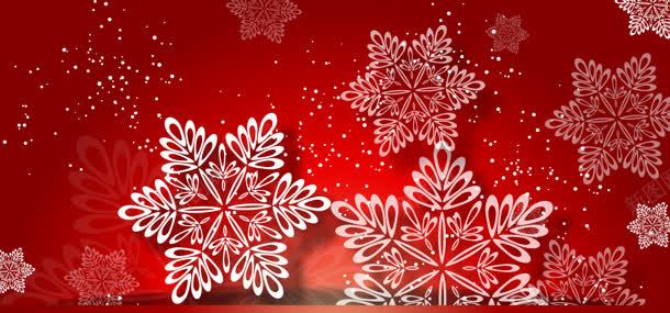 红色雪花背景jpg设计背景_新图网 https://ixintu.com 冰雪 卡通 唯美 圣诞节 雪花