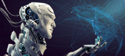 机器人的海报机器人科技科幻大气banner高清图片