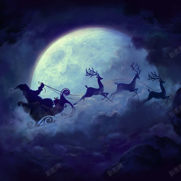 云层上的圣诞老人jpg设计背景_新图网 https://ixintu.com 云层上的圣诞老人图片 云层上的圣诞老人图片素材下载 图片素材 圣诞背景 圣诞节圣诞素材 底纹背景 背景素材 背景花边 鹿