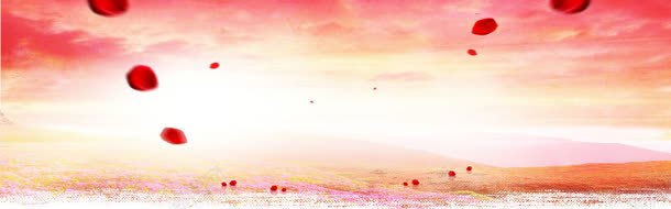 红色天空漂浮花瓣jpg设计背景_新图网 https://ixintu.com 天空 漂浮 红色 花瓣