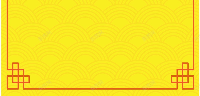 新年快乐矢量海报背景模板ai设计背景_新图网 https://ixintu.com 元宵节 底纹 新年快乐 春节 海报 矢量 祥云 红色边框 黄色 矢量图