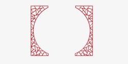 圆拱铁门中国风拱门门框高清图片