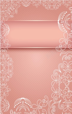 浅粉色花纹背景矢量图背景