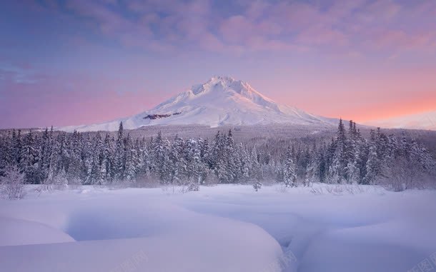 冬日雪山景观摄影jpg_新图网 https://ixintu.com 冬日 摄影 景观 雪山