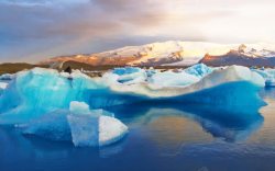 冰岛伊萨菲厄泽冰景观雪冰岛海壁纸高清图片