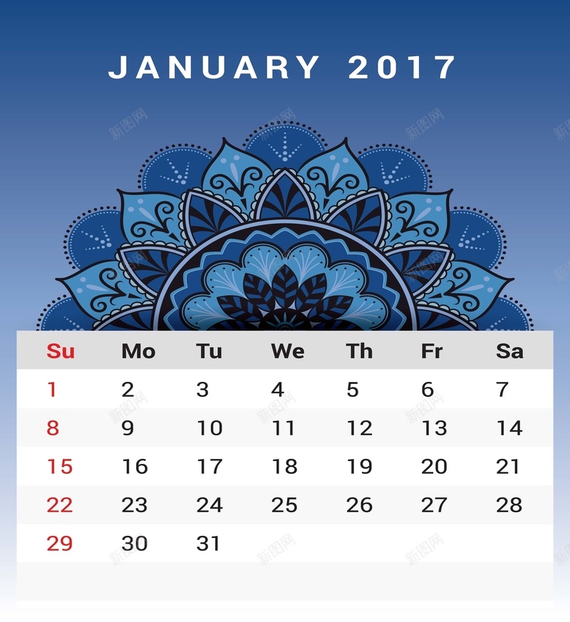 古典花纹17年1月日历矢量图背景图片免费下载 素材7xzvvjjwv 新图网 古典花纹17年1月日历矢量图背景图片免费下载 素材7xzvvjjwv 新图网