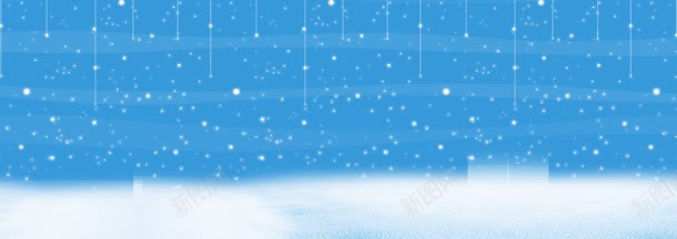 冬季背景jpg设计背景_新图网 https://ixintu.com 冬季 圣诞海报 蓝天 雪花