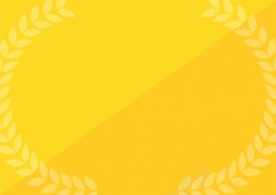 黄色麦穗证书背景海报
