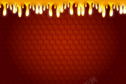 蜜糖棕色蜂窝背景矢量图高清图片