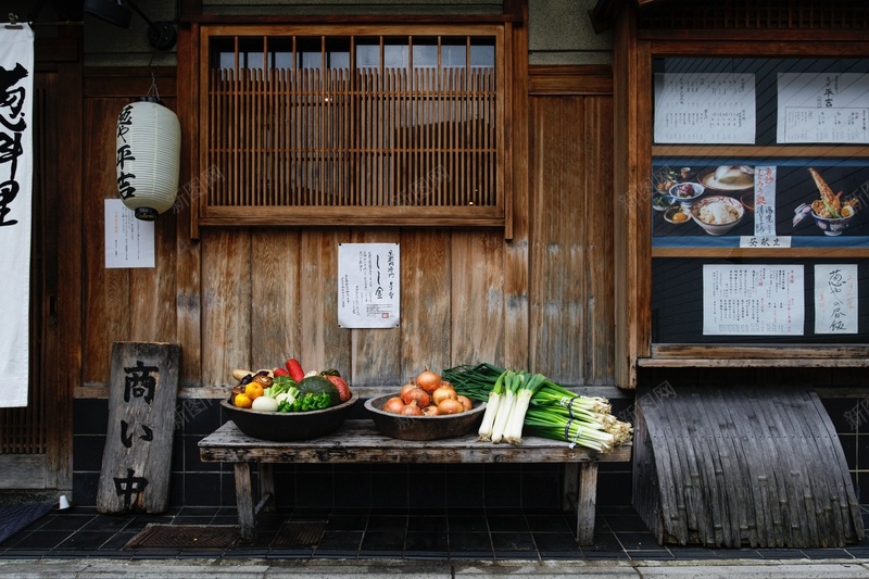 日本街道房子jpg设计背景_新图网 https://ixintu.com 日本 日系街道 蔬菜 街道 门