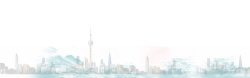新上海上海外滩清新简约背景图高清图片