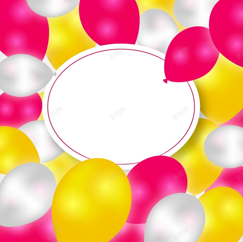 多彩气球矢量图ai设计背景_新图网 https://ixintu.com 卡片 多彩 气泡 气球 纹理 质感 矢量图