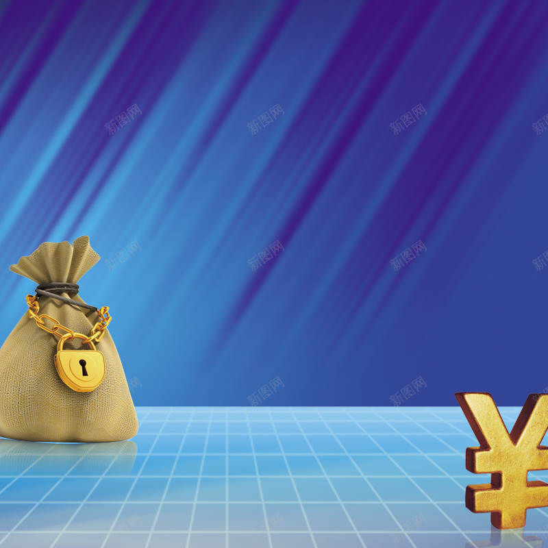 蓝色商务矢量背景图psd设计背景_新图网 https://ixintu.com 主图 商务 格格 矢量 科幻 科技 蓝色 袋子 钱