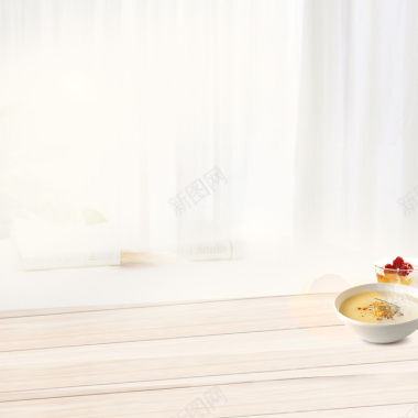 家居木桌餐具摆件PSD分层主图背景背景