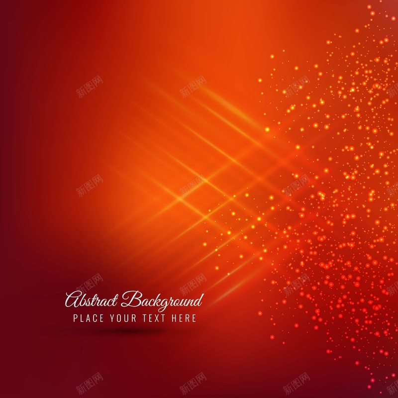 红色抽象的圣诞树背景矢量图ai设计背景_新图网 https://ixintu.com 中国风 圣诞树 矢量海报背景 红色背景 雪花 矢量图