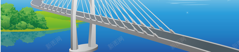 蓝色海洋大桥背景矢量图ai设计背景_新图网 https://ixintu.com 卡通 大桥 插画 桥梁 海报背景 海水 海洋 背景 背景素材 蓝色 矢量图