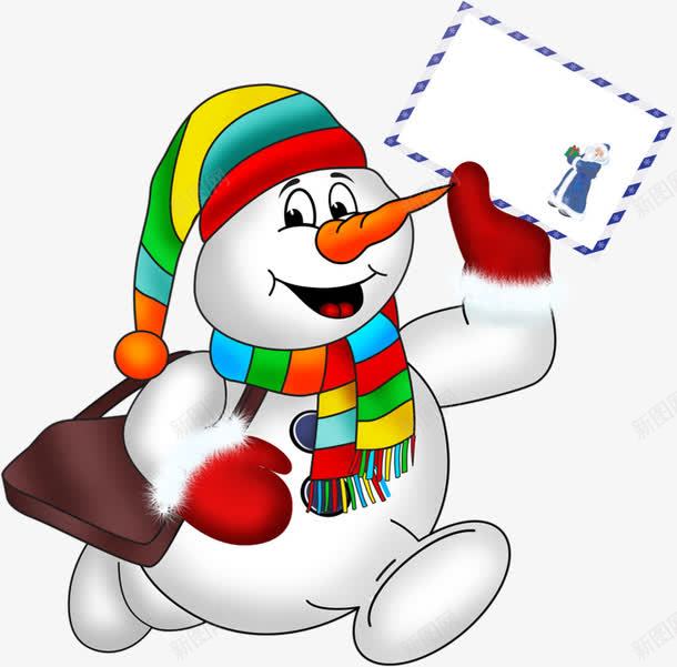 卡通雪人png免抠素材_新图网 https://ixintu.com 下雪 冬天 卡通 可爱 圣诞节 堆雪人 雪人