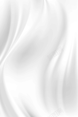 白色花瓶丝绸白色简约大气背景矢量图背景