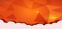 天猫淘宝主图橙色扁平双11背景高清图片