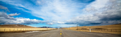 蓝色道路一望无际的道路背景高清图片