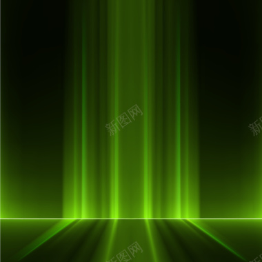 绿色渐变灯光立体背景矢量图背景