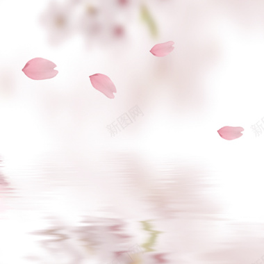 温馨粉色花瓣背景图背景