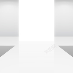 简约小台桌简约白色T台背景矢量图高清图片