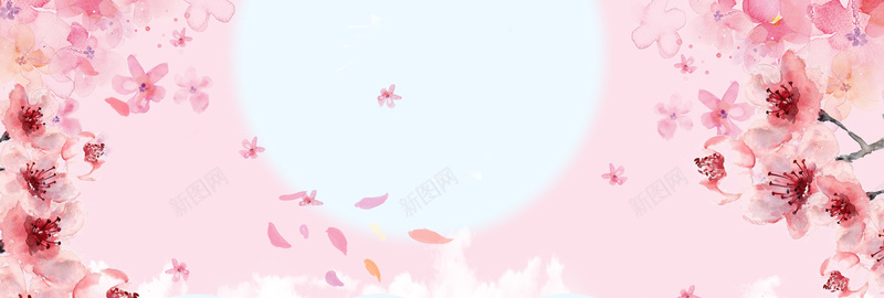 樱花浪漫粉色海报背景jpg设计背景_新图网 https://ixintu.com 大气 小清新 文艺 春天 梦幻 浪漫 简约 粉色