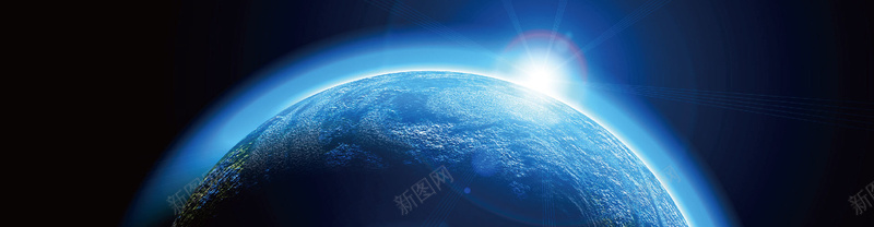 宇宙地球创意平面图矢量图背景