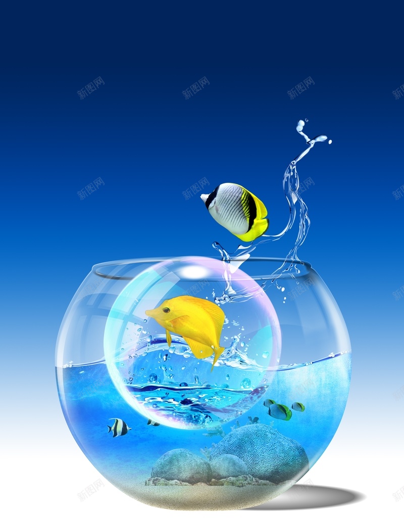 商务蓝色鱼缸鱼水背景cdr设计背景_新图网 https://ixintu.com 商务 水 科幻 科技 蓝色 鱼 鱼缸