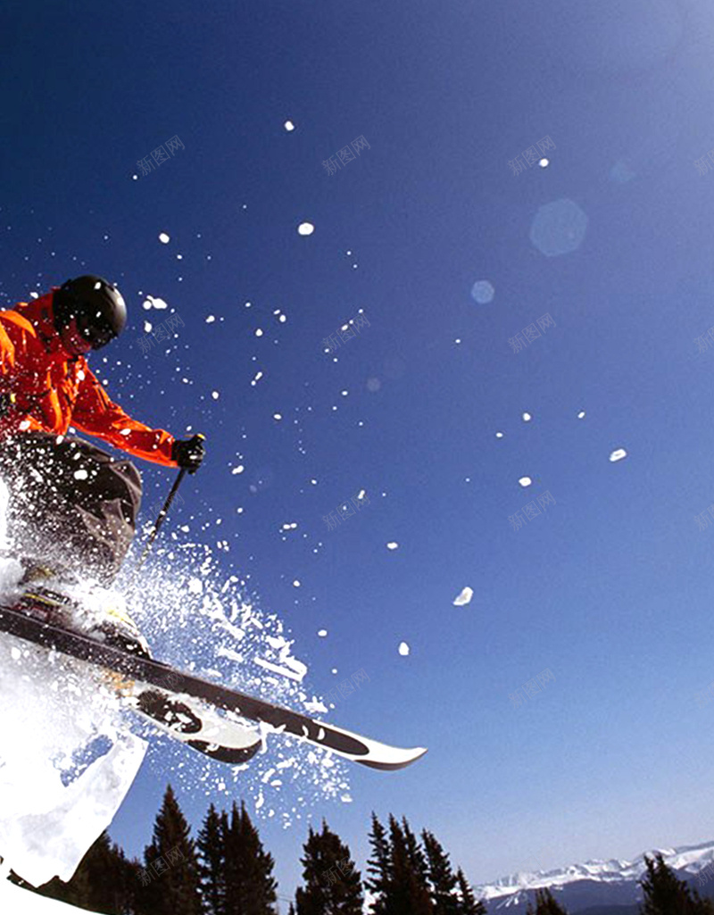 冬日滑雪psd设计背景_新图网 https://ixintu.com 中国风 冬日 旅行 滑雪 雪景