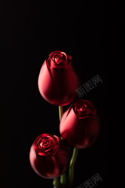 红宝石金属玫瑰3背景