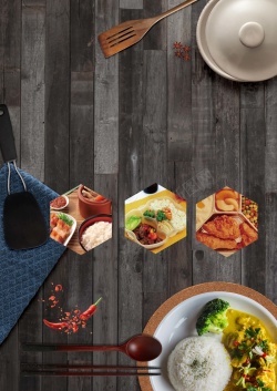 订餐叫外卖外卖快餐木板底纹简约餐饮菜谱宣传单高清图片