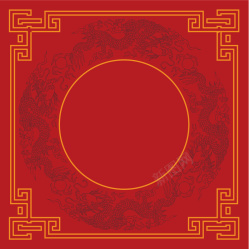 中国古典红色中式古典背景矢量图高清图片