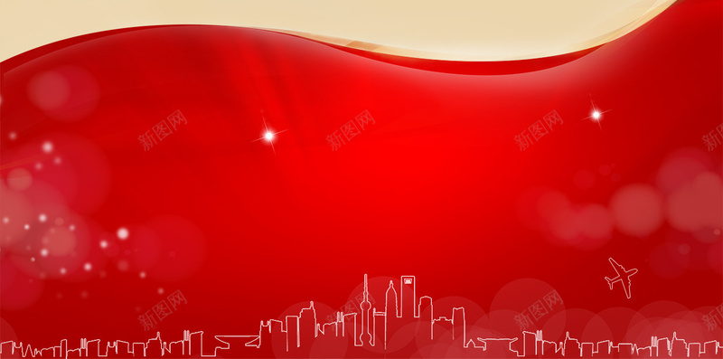 大气城市线条红色H5背景psd设计背景_新图网 https://ixintu.com H5背景 光晕 城市 大气 星光 点光 红色 线性城市