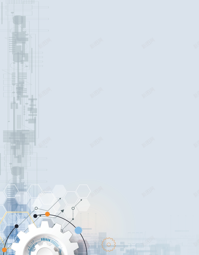 简约大气科技商务海报背景jpg设计背景_新图网 https://ixintu.com 几何 方程 机械 海报 矢量科技 科技 程序 背景素材