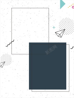 抽象画展简约时尚创意几何美术展高清图片