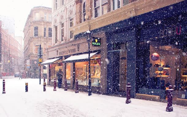 下雪的英国街道海报背景jpg设计背景_新图网 https://ixintu.com 下雪 海报 背景 英国 街道